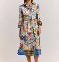 Hinson Wu - Robin 3/4 Sleeve Amalfi Print Dress