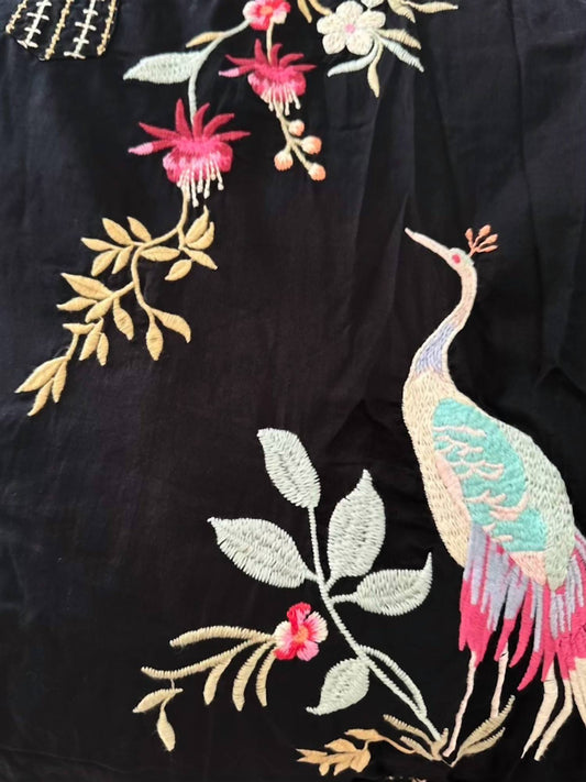 Johnny Was - Darcey Henley Tiered Shirt Dress With Slip