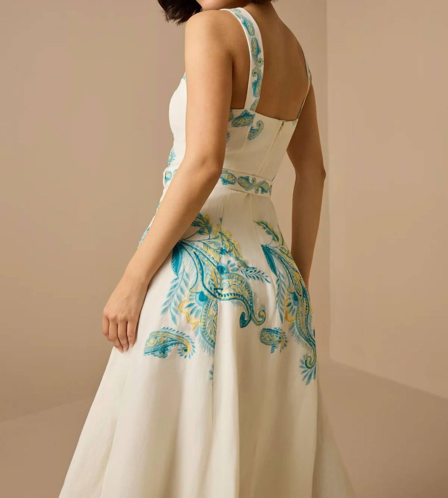 Hemant & Nandita - Midi Dress With Bucket Belt