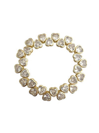 Gemelli - Women's Heart Stretch Bracelet