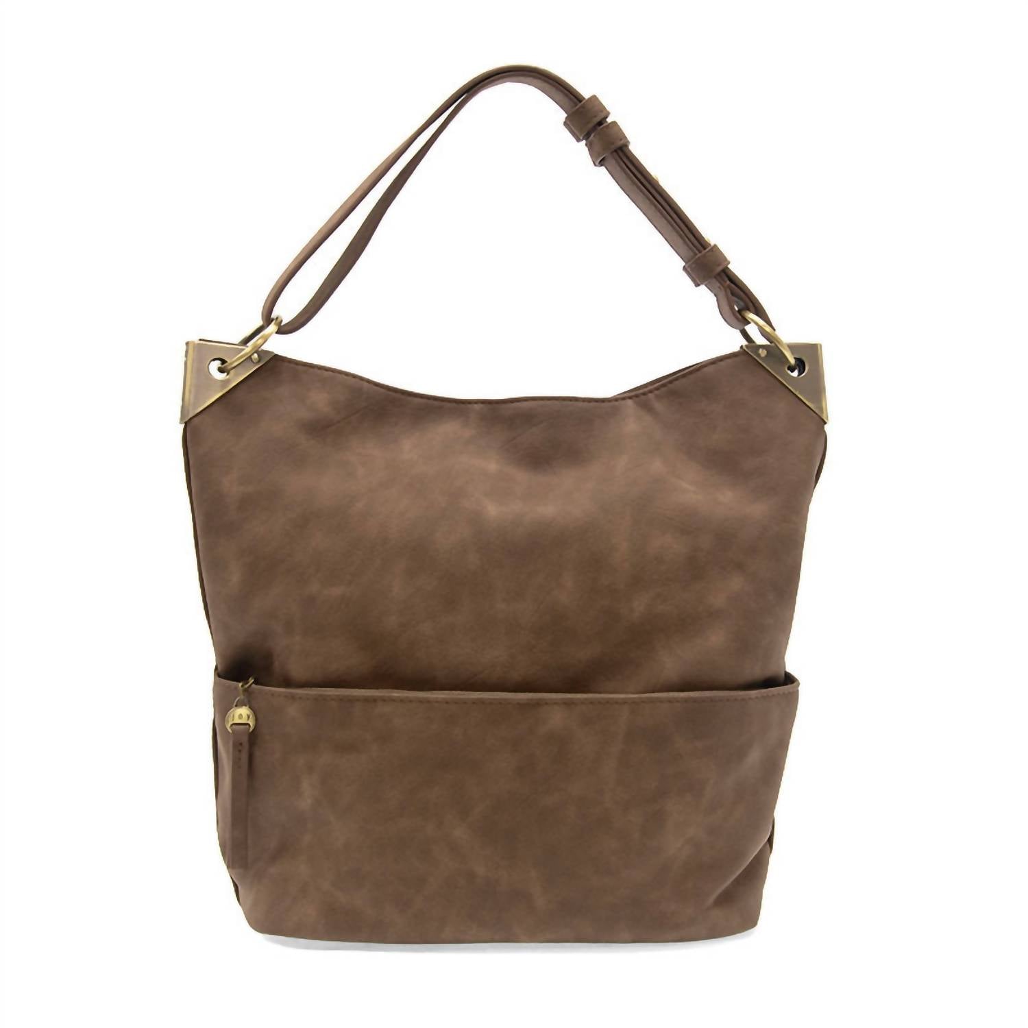 Joy Susan Women's Darcy Pocket Bucket Bag in pecan - women's bag