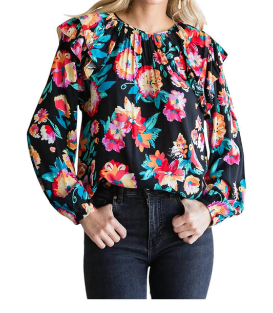 Jodifl - Flower Print Top