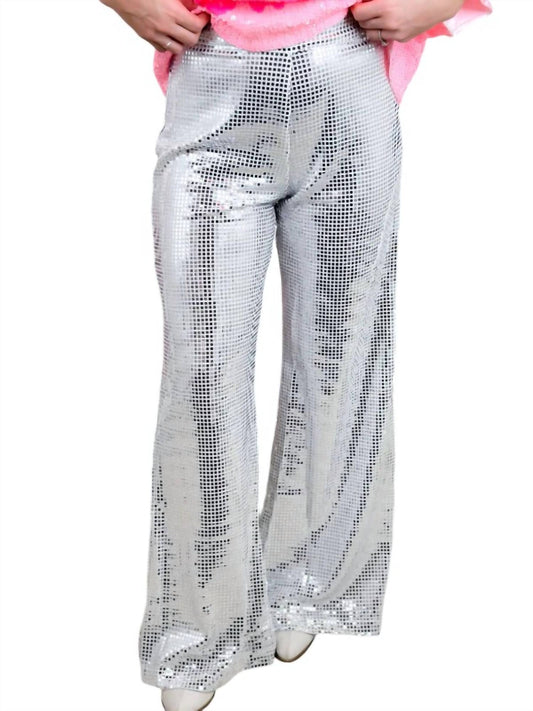 Mainstrip - Mirror Sequin Wide Leg Pants