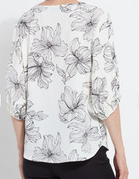 Lysse Veda Boat Neck Balloon Sleeve Blouse in tre chic - women's blouse - alternate view
