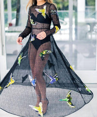 Romance Was Born - Fly Away Budgie Long Sleeve Gown