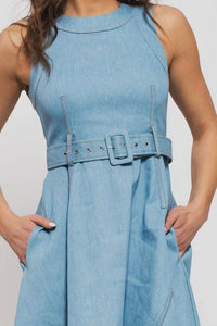 Urban Daizy - Fit And Flare Sleeveless Midi Dress