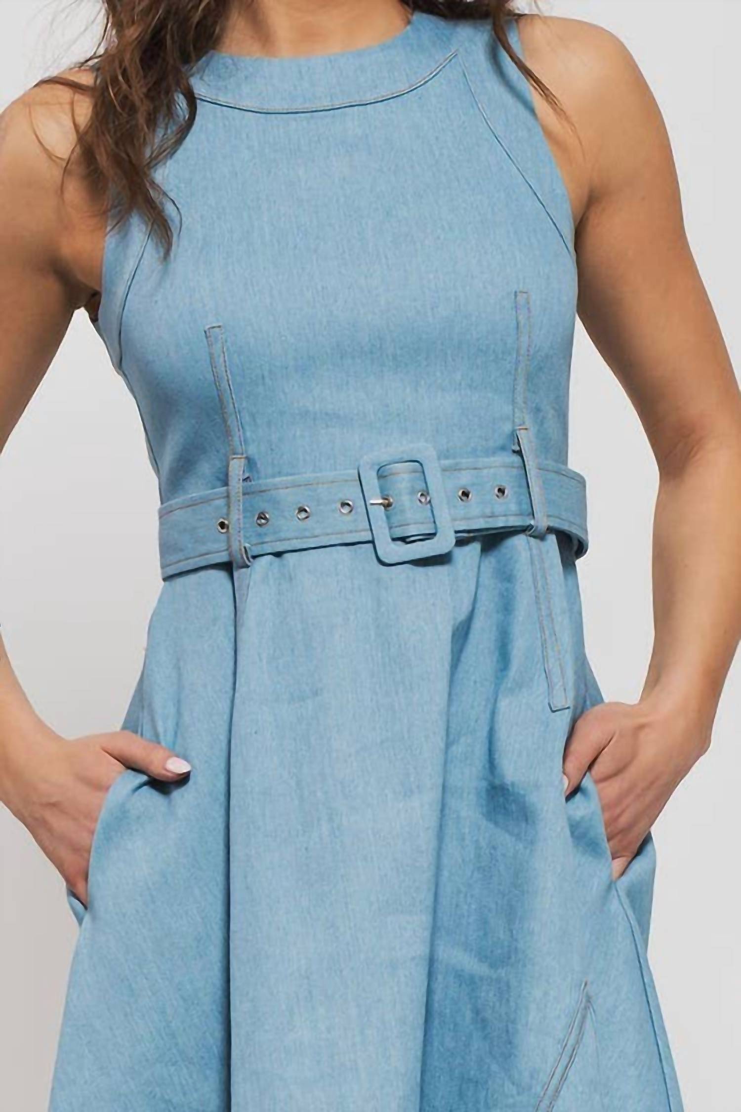 Urban Daizy - Fit And Flare Sleeveless Midi Dress