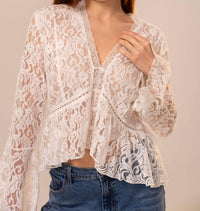 Blue B - Lumière Lace V-neck Blouse