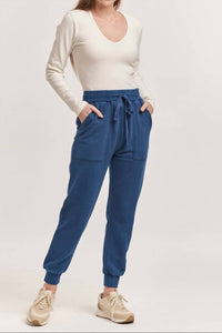 DEAR JOHN DENIM Dahlia Jogger Pants in dark indigo - women's pants