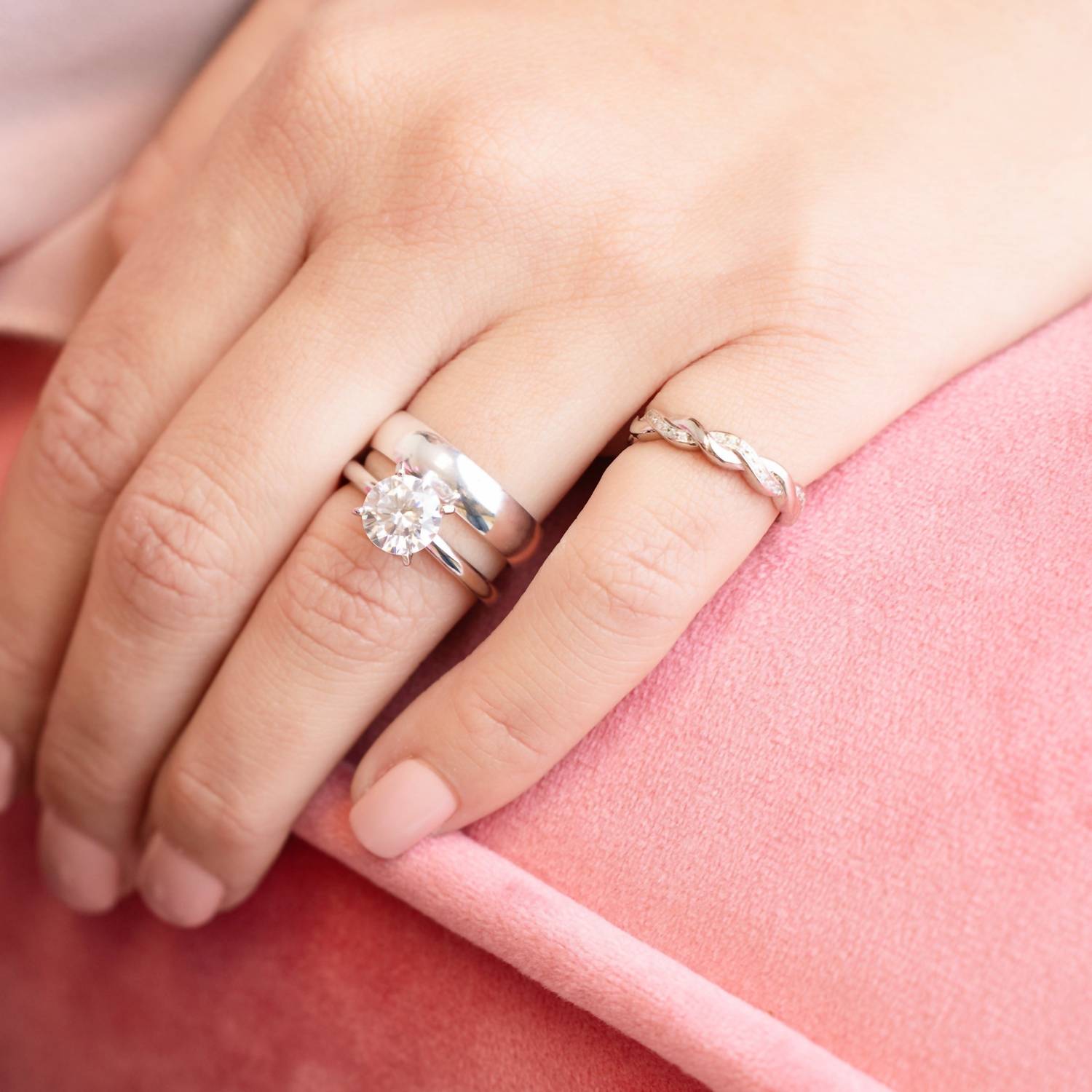 Starlette Women's Maria Stackable Ring in silver - women's jewelry - view 4