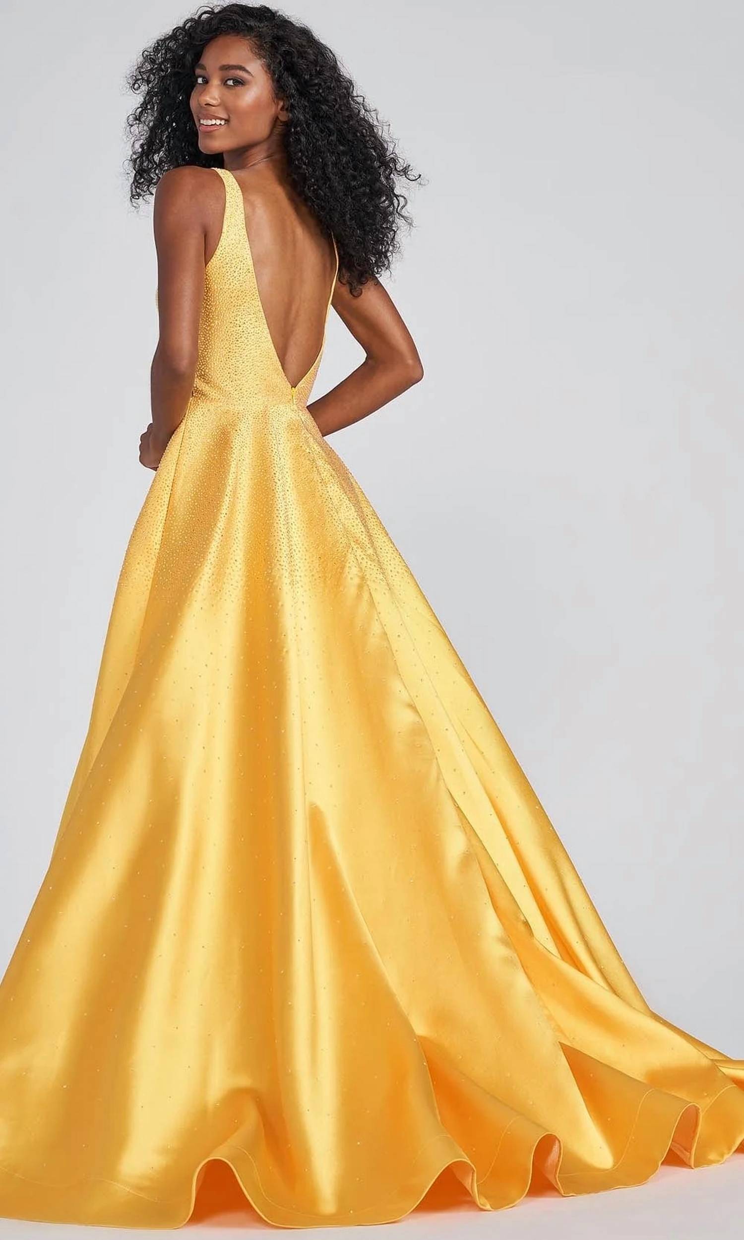 Ellie Wilde - Satin And Hot Fix Stones Gown
