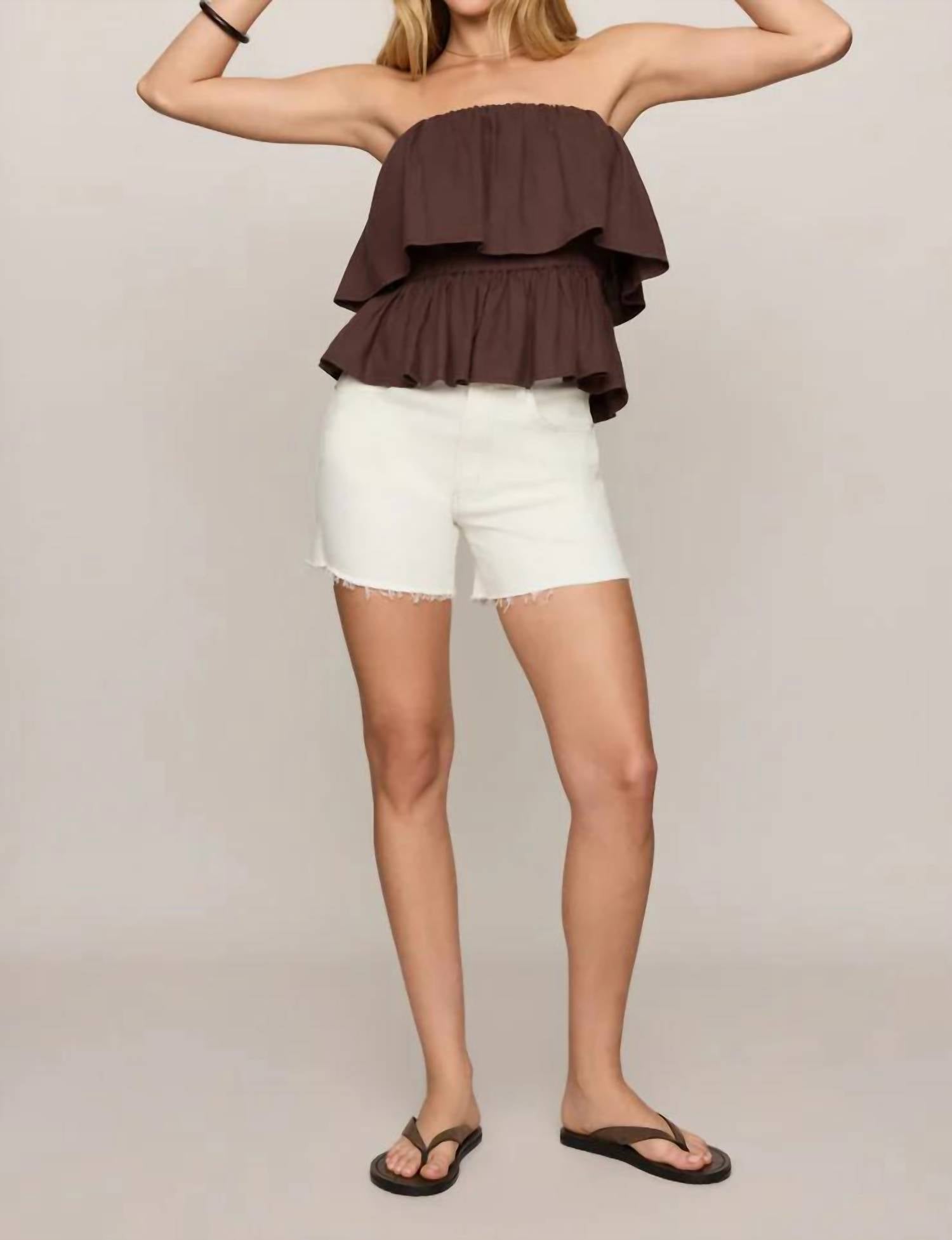 Z Supply - Mabel Strapless Linen Top