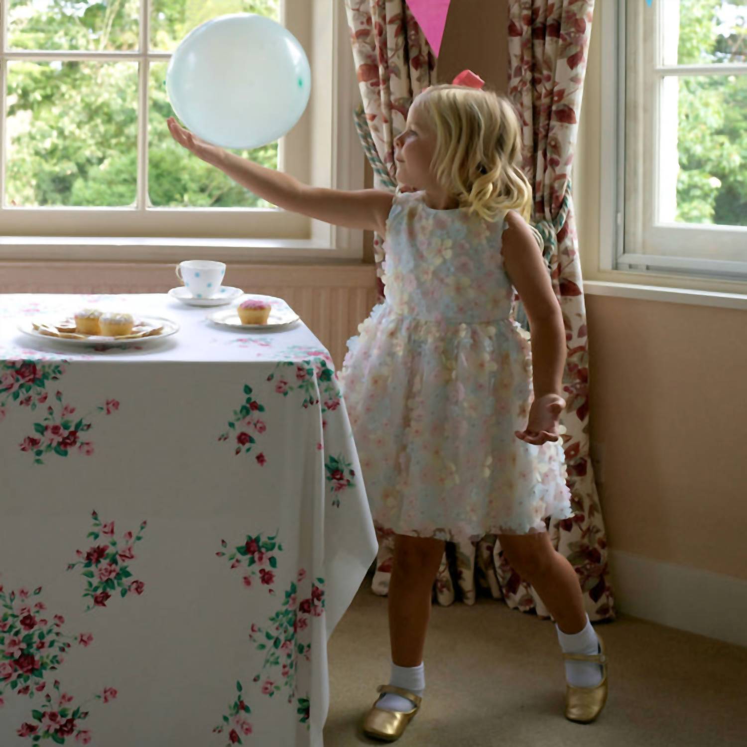 Rachel Riley - Girl's Flutter Flower Party Dress
