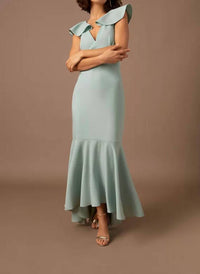 Sachin & Babi - Nonnette Flutter Sleeve Mermaid Gown
