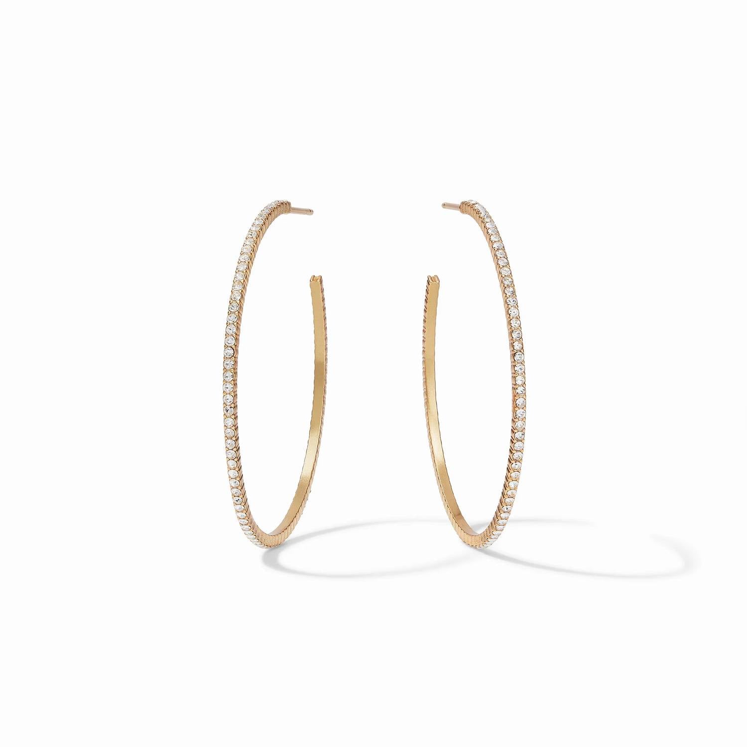 Julie Vos - Women's Windsor Hoop Cubic Zirconia Earrings