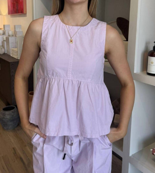 Stateside - Poplin Peplum Sleeveless Top