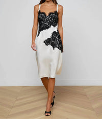 L'Agence - Fenna Silk Lace Dress