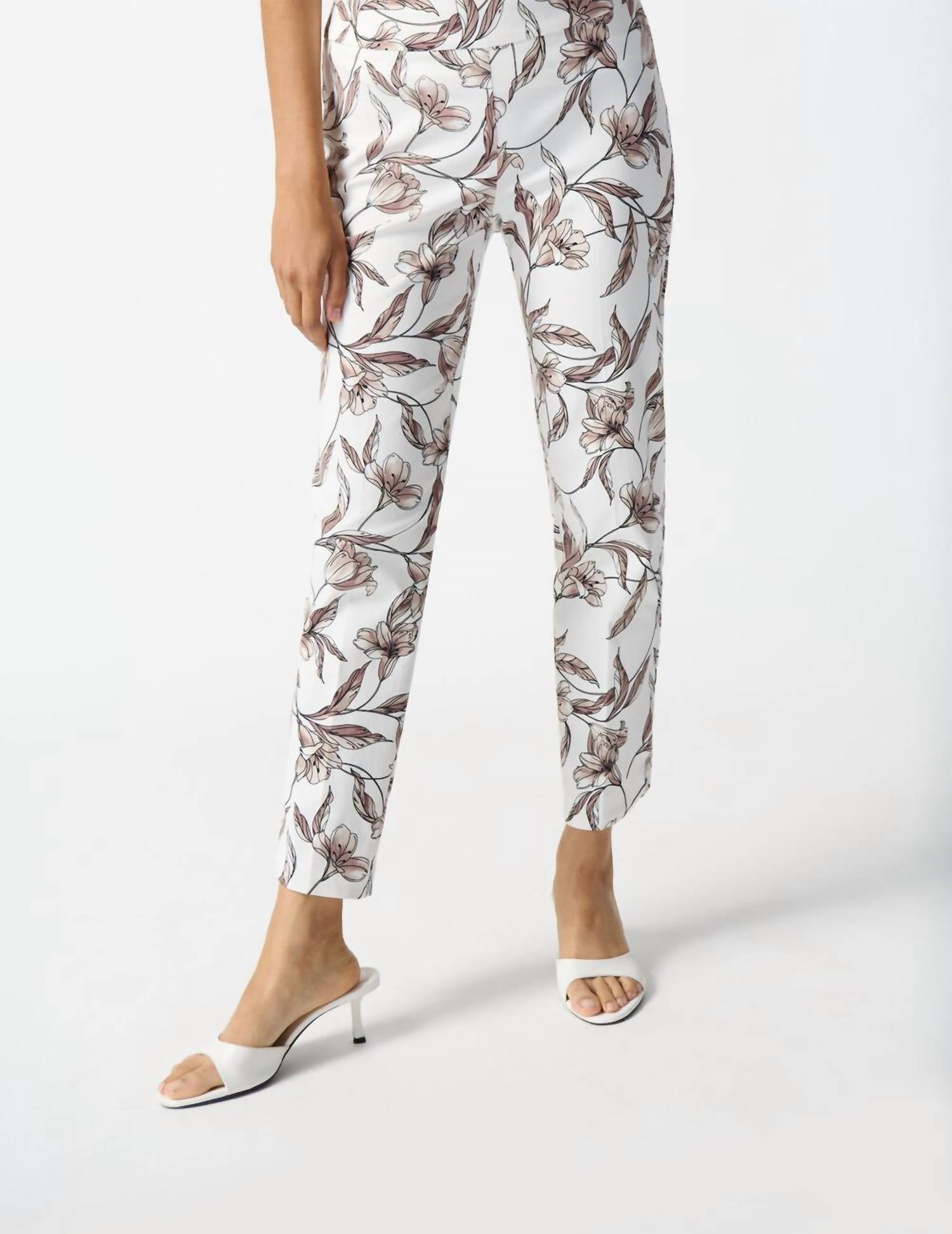 Joseph Ribkoff - Floral Design Cropped Pants