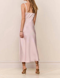 Loveshackfancy - Annabeth Embroidered Satin Midi Dress
