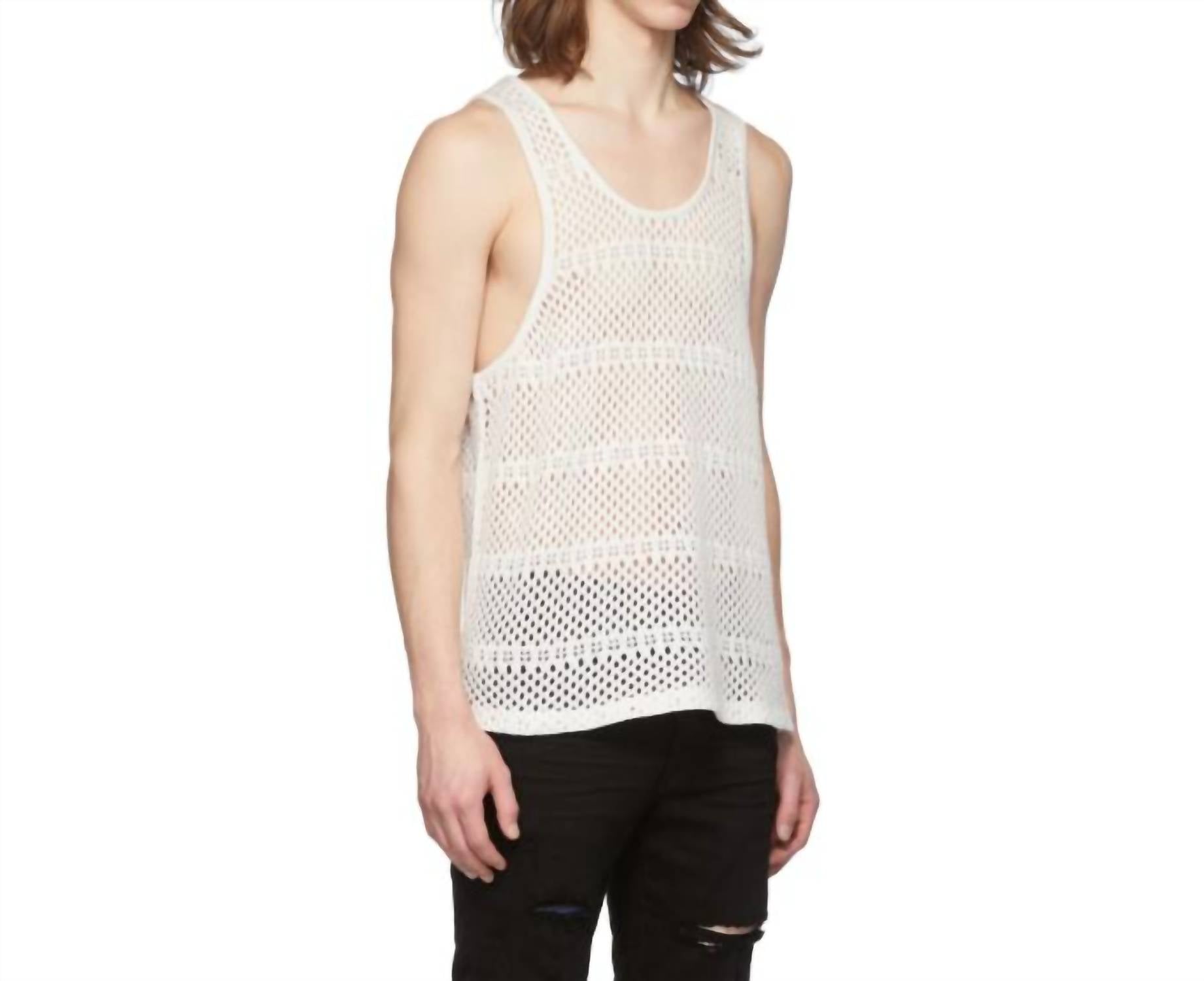 Amiri - Boyfriend Crochet Tank Top