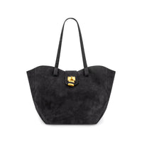 Like Dreams - Women's Harper Lock Suede Tote Bag