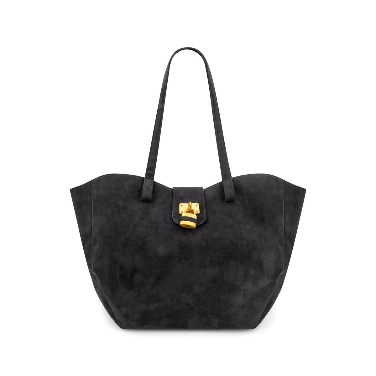 Like Dreams - Women's Harper Lock Suede Tote Bag