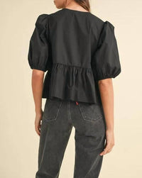 Mable - Peek A Bow Top