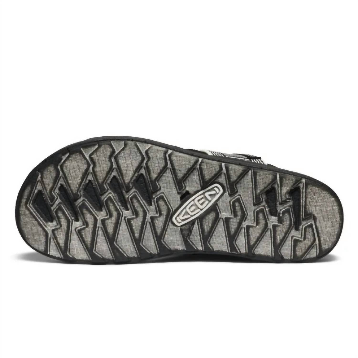 Keen Women's Elle Backstrap Sandal in black star white - women's sandal - detail view
