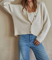 By Together - Kacey Button Closure Cardigan