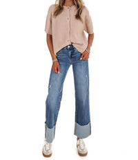 Le Lis - Let's Go There Short Sleeve Sweater Cardigan