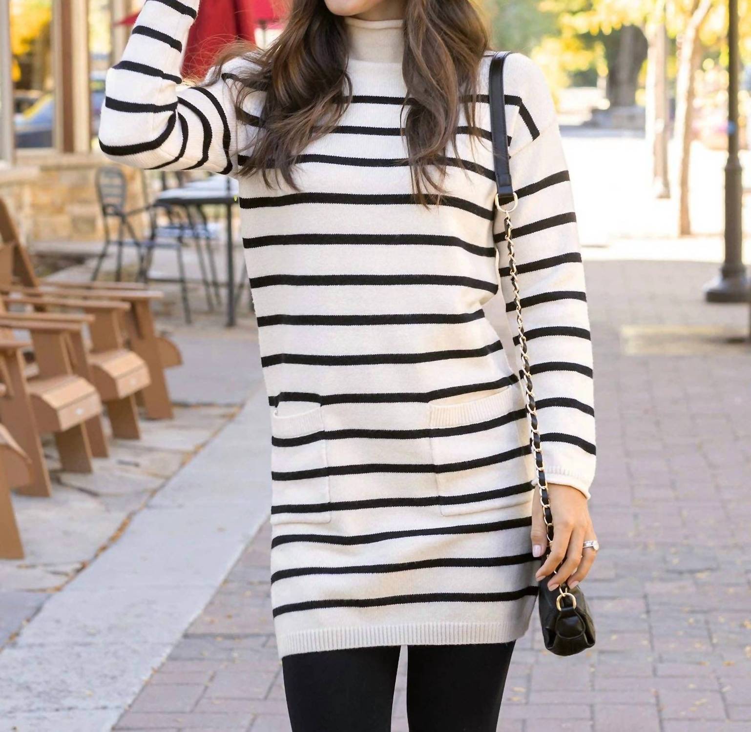 Grace And Lace - Striped Sweater Dress
