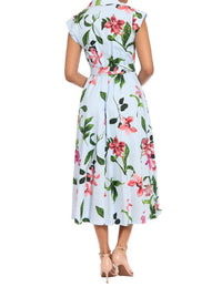 London Times - Rosemary Cotton Belted Shirt Dress