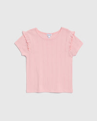 Splendid - Girl's Pointelle Tee