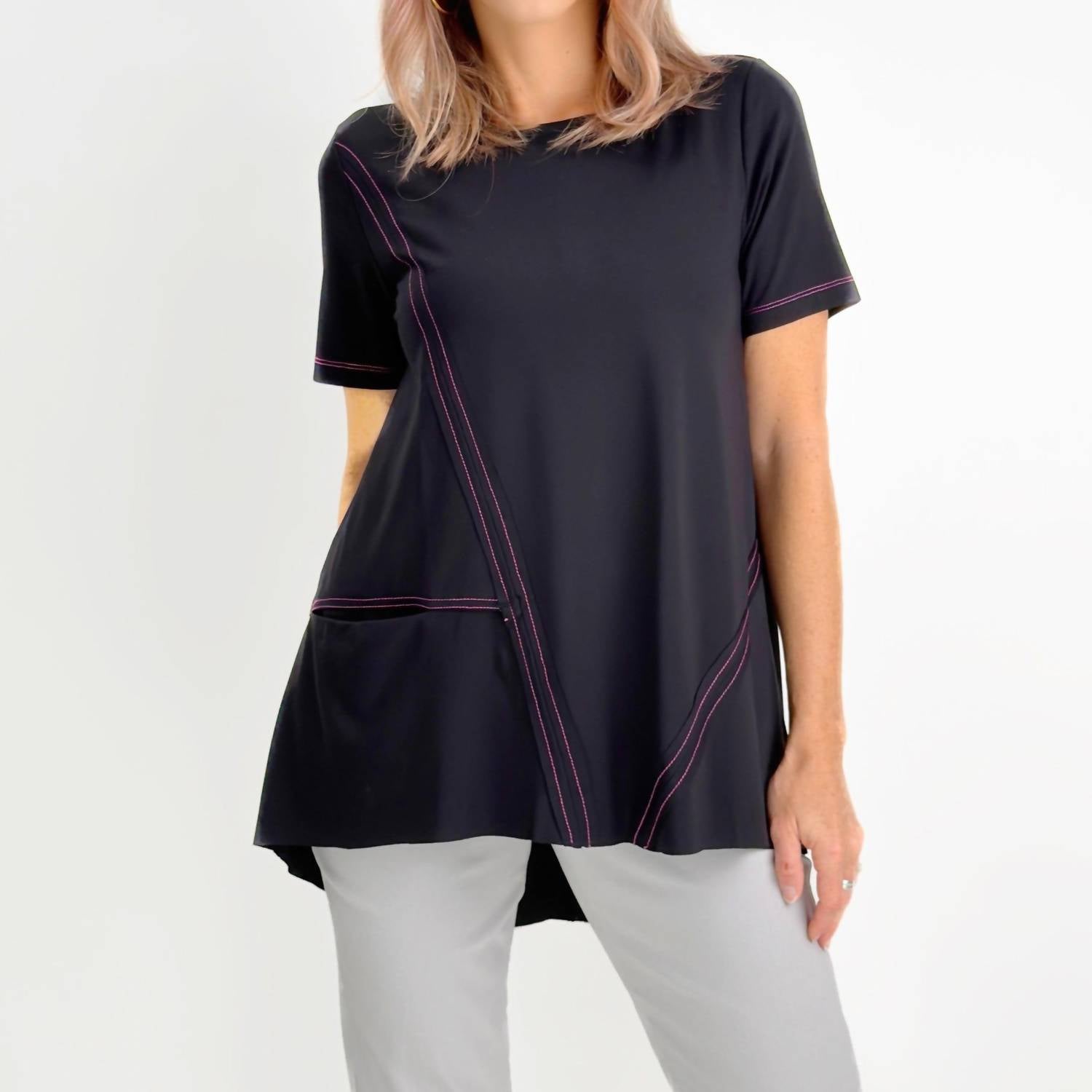 Ozai N Ku - Ponte Stitch Pocket Tee
