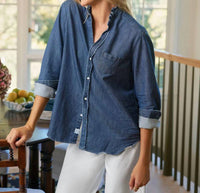 Frank & Eileen - Eileen Ruffle Collar Button-up Shirt