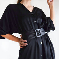 Ada Collection - Apropos Leather-wrapped Buckle Belt