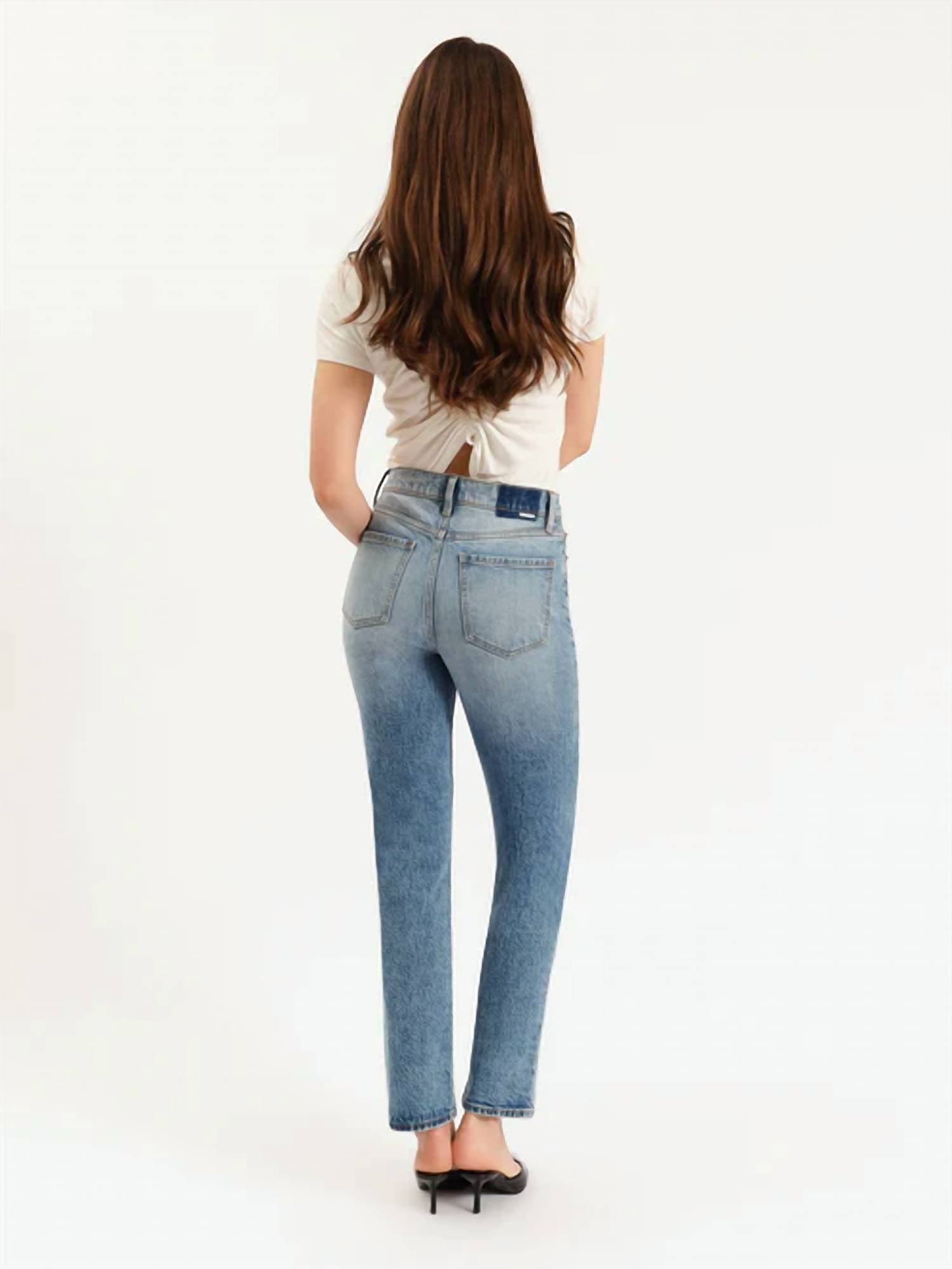 Daze - Smarty High Rise Slim Straight Pants