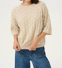 Kaffe - Malene Half Sleeve Round Neck Pullover Sweater