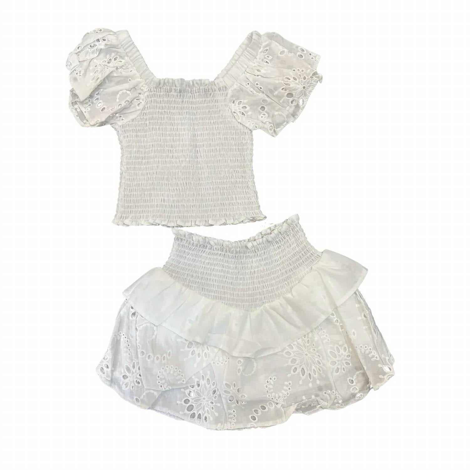 Tweenstyle - Girl's Eyelet Skirt Set
