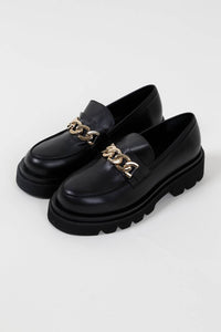 ALOHAS Women's Track Leather Loafers in black - women's flats - view 5