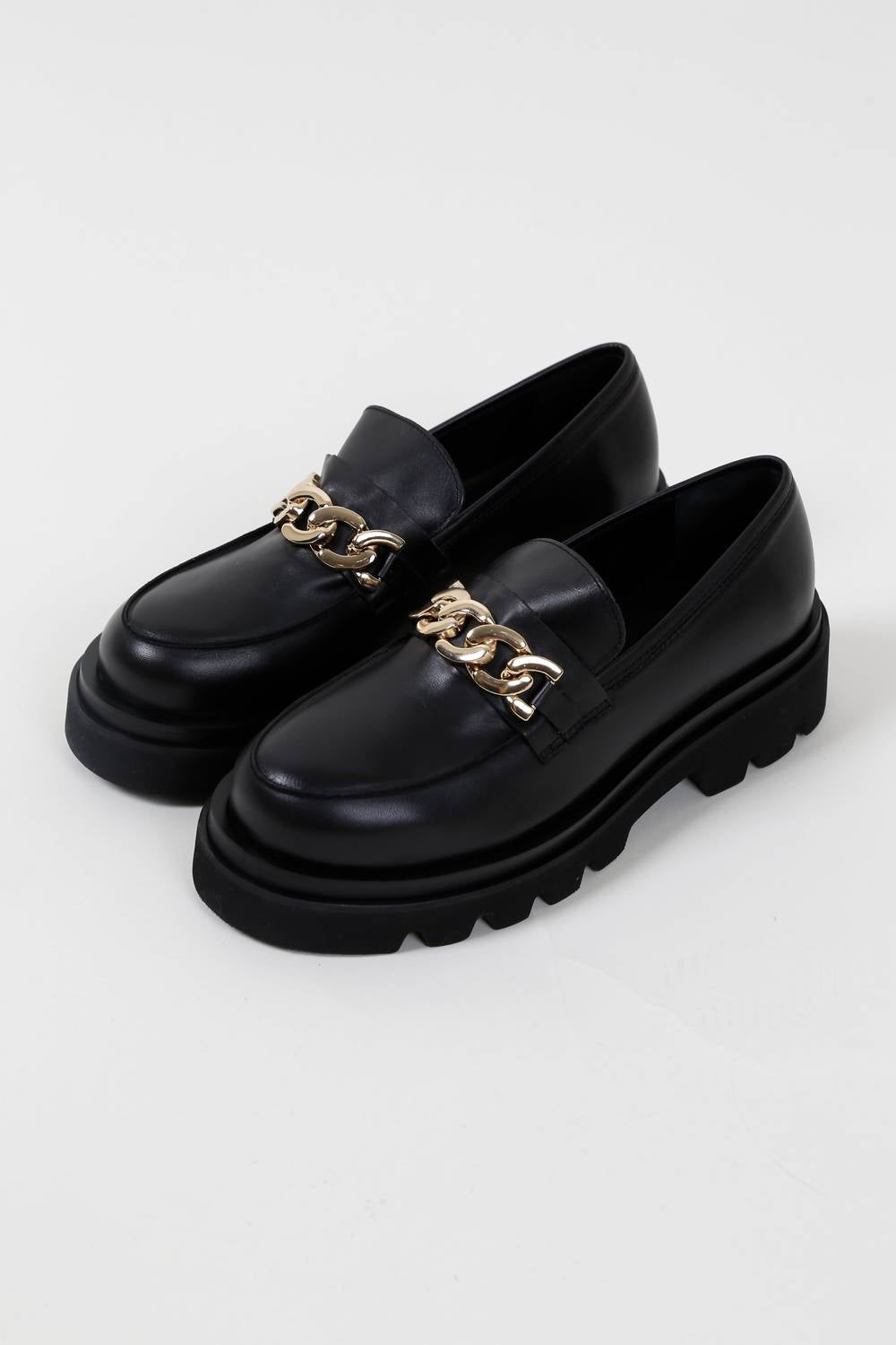 ALOHAS Women's Track Leather Loafers in black - women's flats - view 5