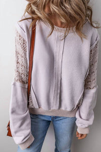 Little Daisy Closet - Solid Cut-out Pullover Sweatshirt