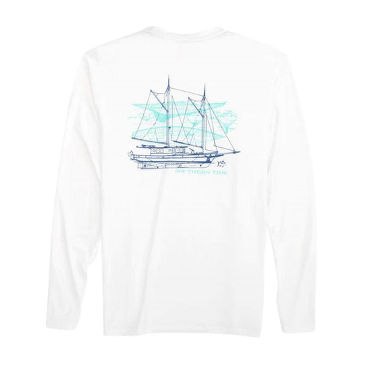 Southern Tide - Men's Sailboat Schematic Design Performance Tee