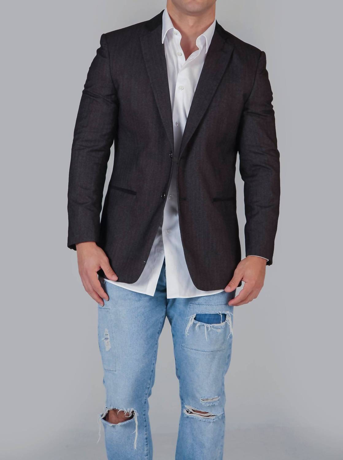 Babani - High Line Notched Lapels Blazer