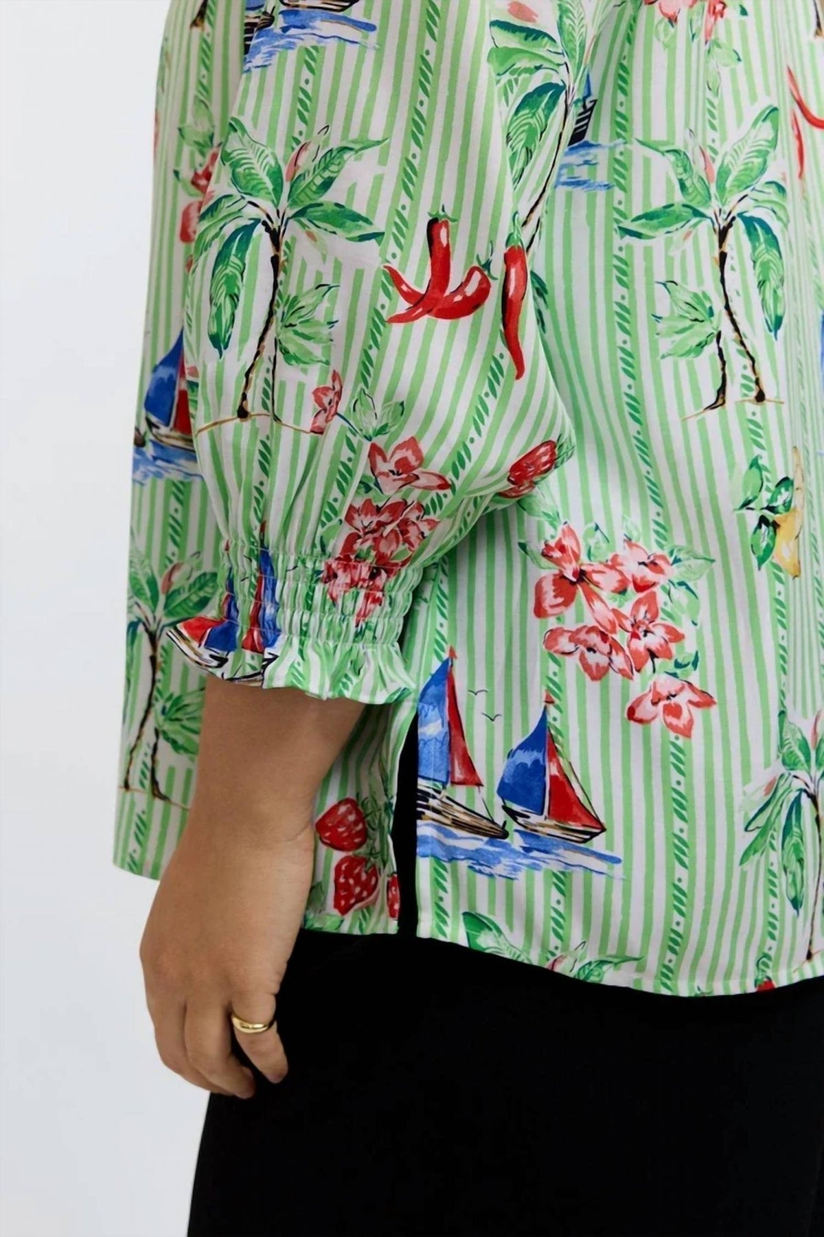 Foxcroft - Alica 3/4 Recess Shirt - Plus