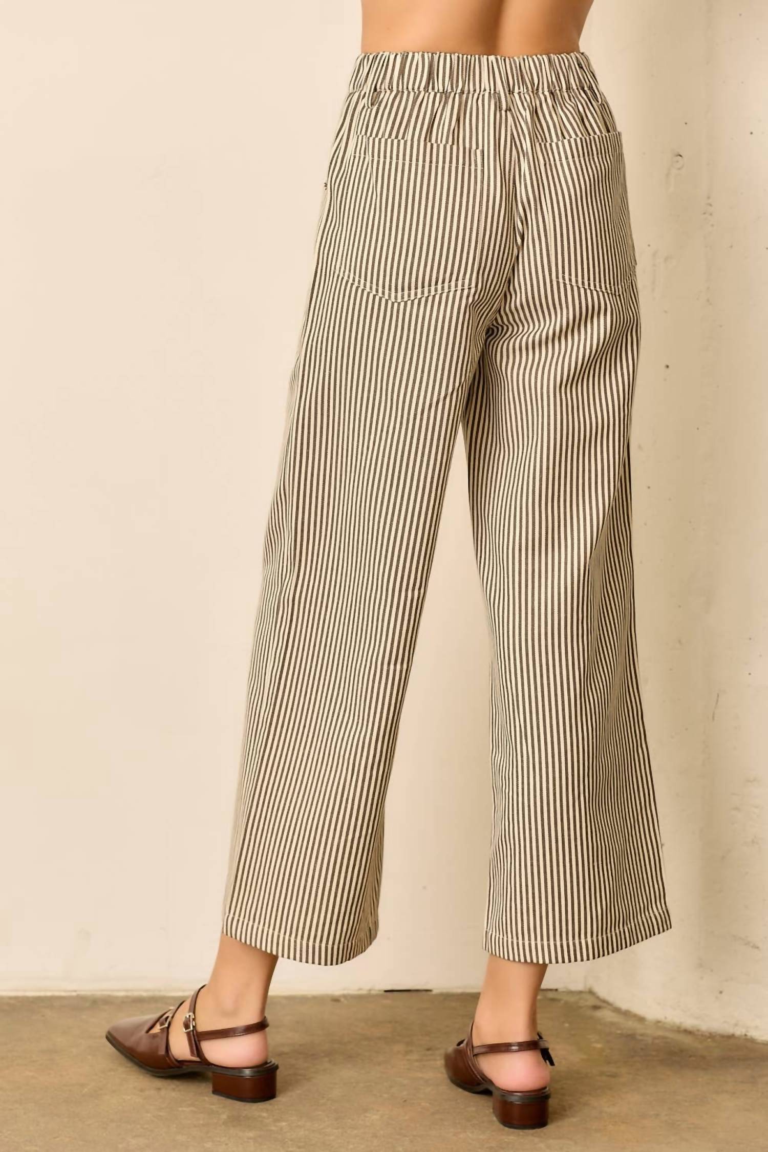 Polagram - Kathleen Pin Stripe Pants