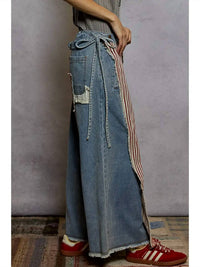 Pol - Edgy Camo Wide Leg Pants