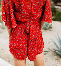 Spring Breaker Flutter Sleeve Romper