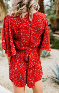 Spring Breaker Flutter Sleeve Romper