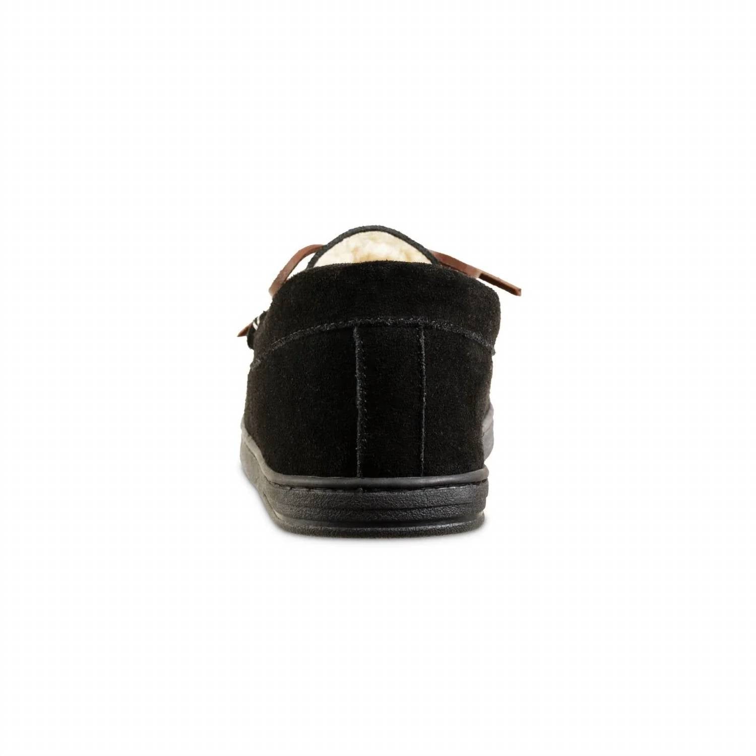 Isotoner - Men's Genuine Suede Moccasin Slippers